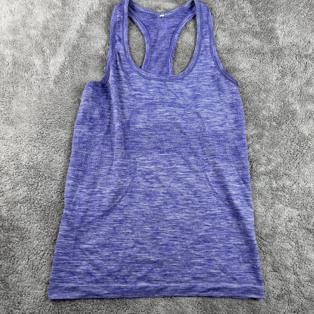Lululemon Swiftly Tech Racerback Womens Purple 6 Heathered Iris Flower